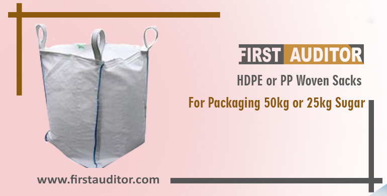 HDPE or PP Woven Sacks for packaging 50 kg or 25 kg Sugar