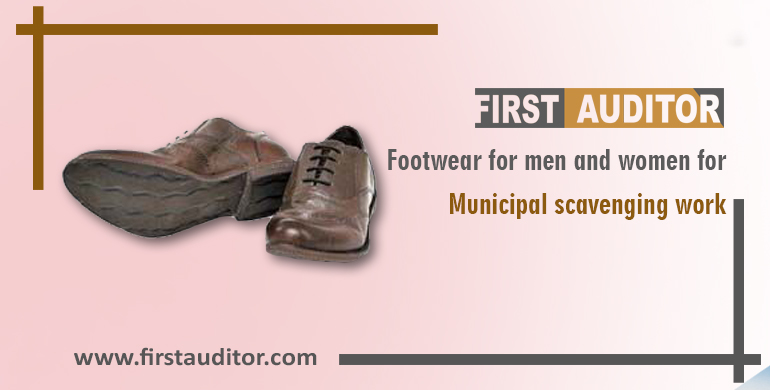 Footwear for men and women for municipal scavenging work