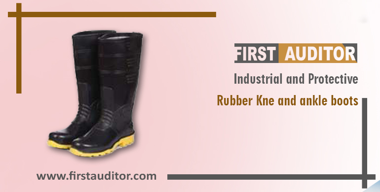 Industrial and protective rubber knee and ankle boots